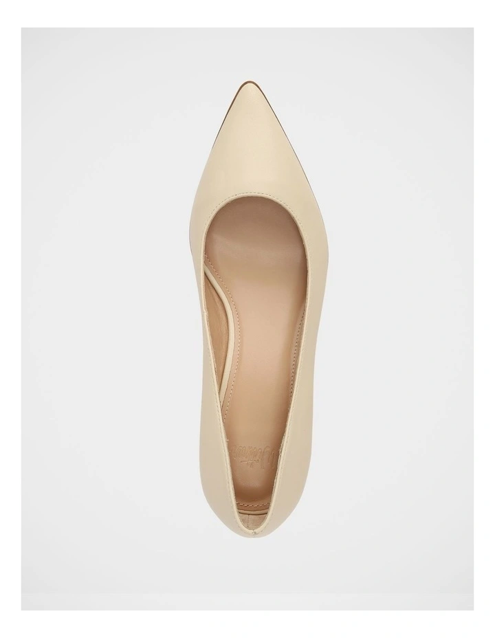 Fae Leather Pump in Vintage Ivory image 5