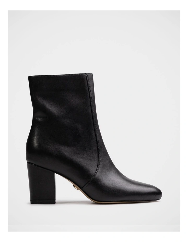 Kyrah Leather Ankle Boot in Black image 1