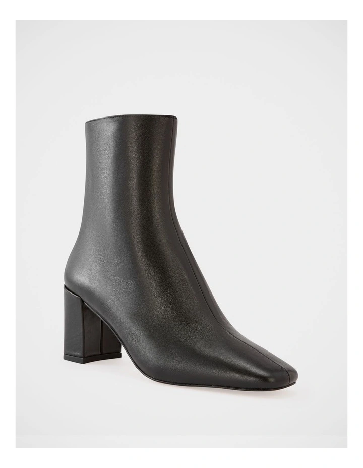 Lena Leather Ankle Boot in Black image 2