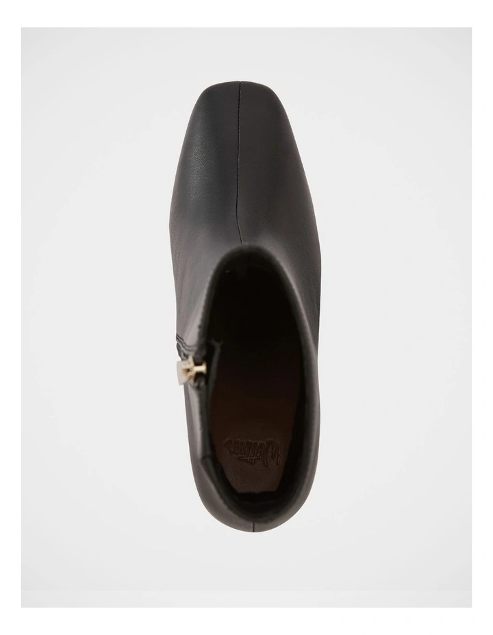 Lena Leather Ankle Boot in Black image 5