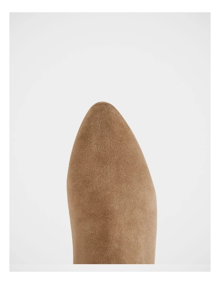 Romayn Suede Leather Knee High Boot in Fawn image 5
