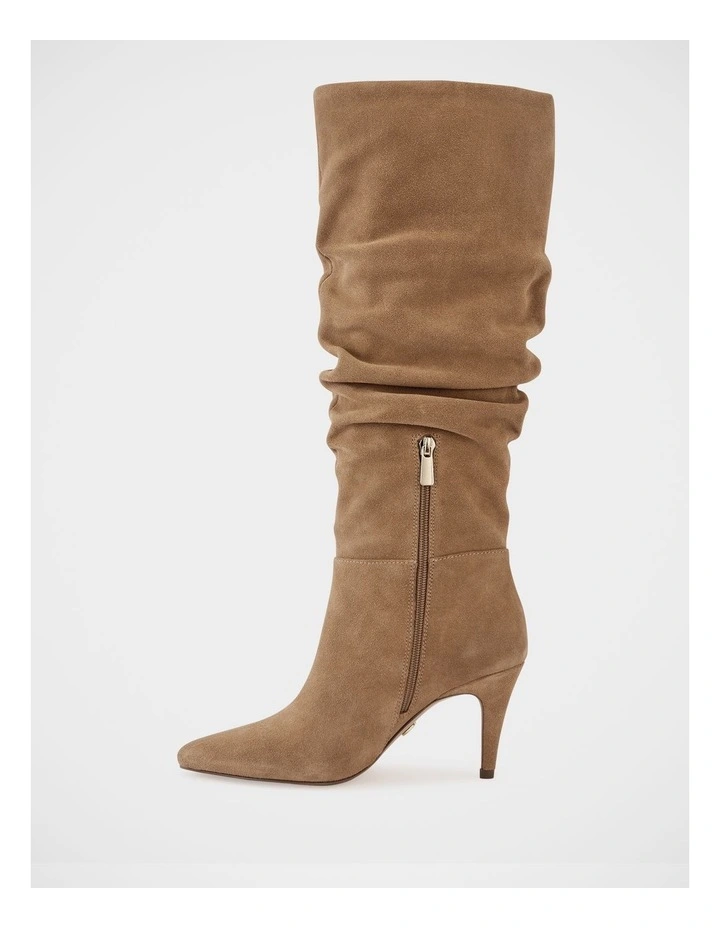 Romayn Suede Leather Knee High Boot in Fawn image 6