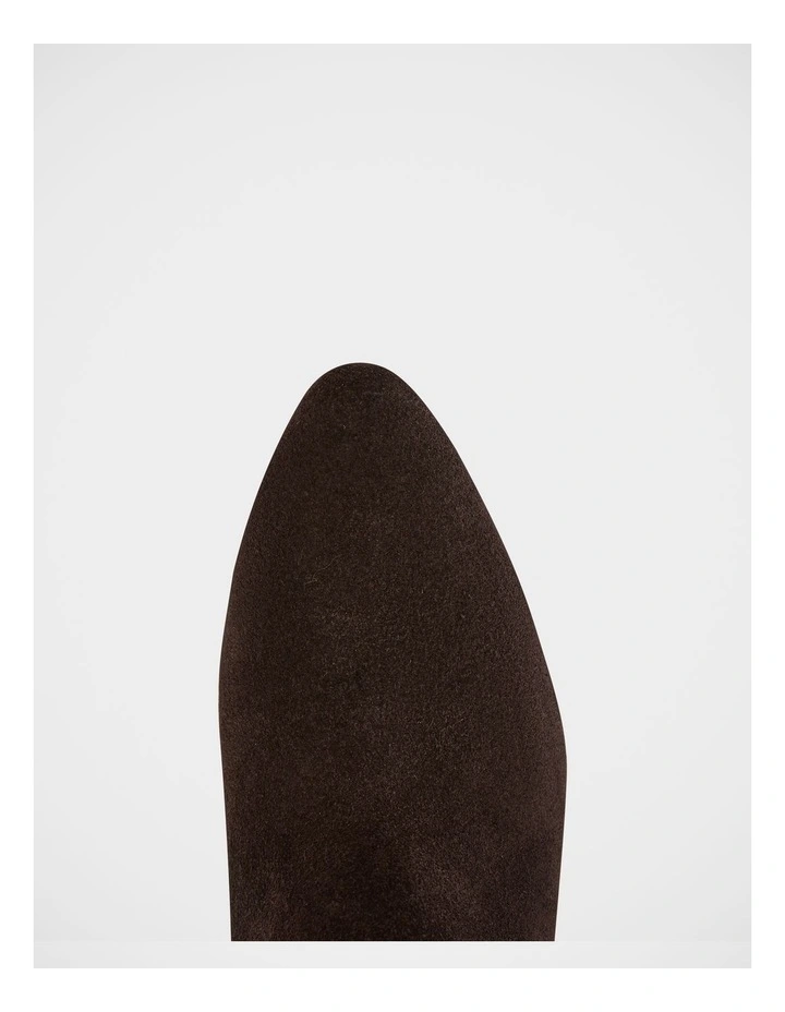 Carys Suede Leather Knee High Boot in Espresso image 5