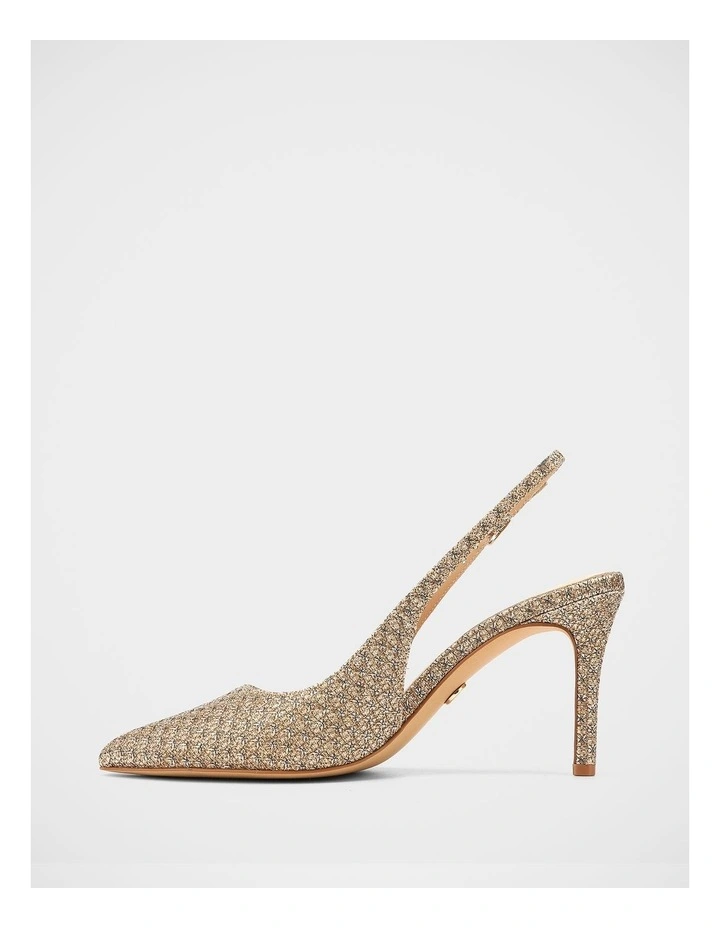 Riker Metallic Lurex Slingback in Gold image 6