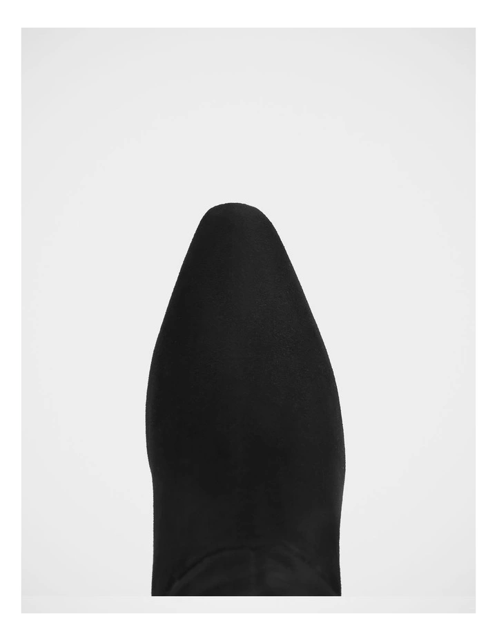 Louella Suede Leather Knee High Boot in Black image 5