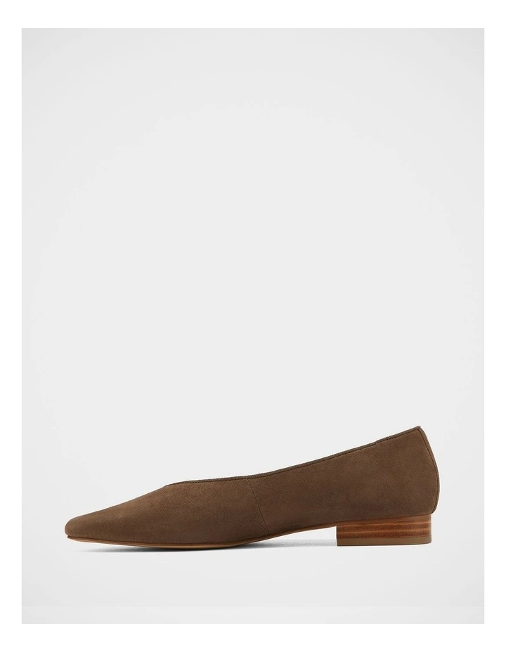 Calio Suede leather Ballet Flat in Brown image 6