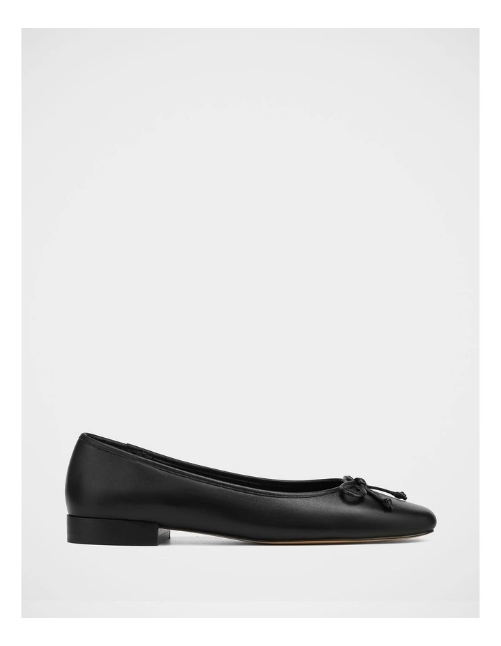 Armenia Leather Ballet Flat in Black image 1