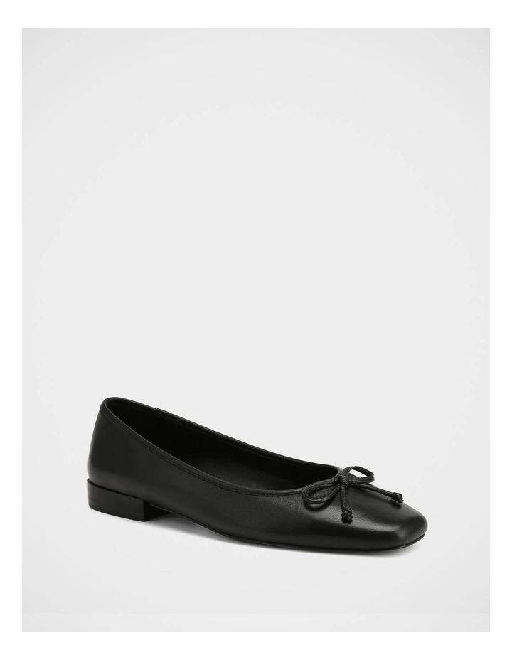 Armenia Leather Ballet Flat in Black image 2