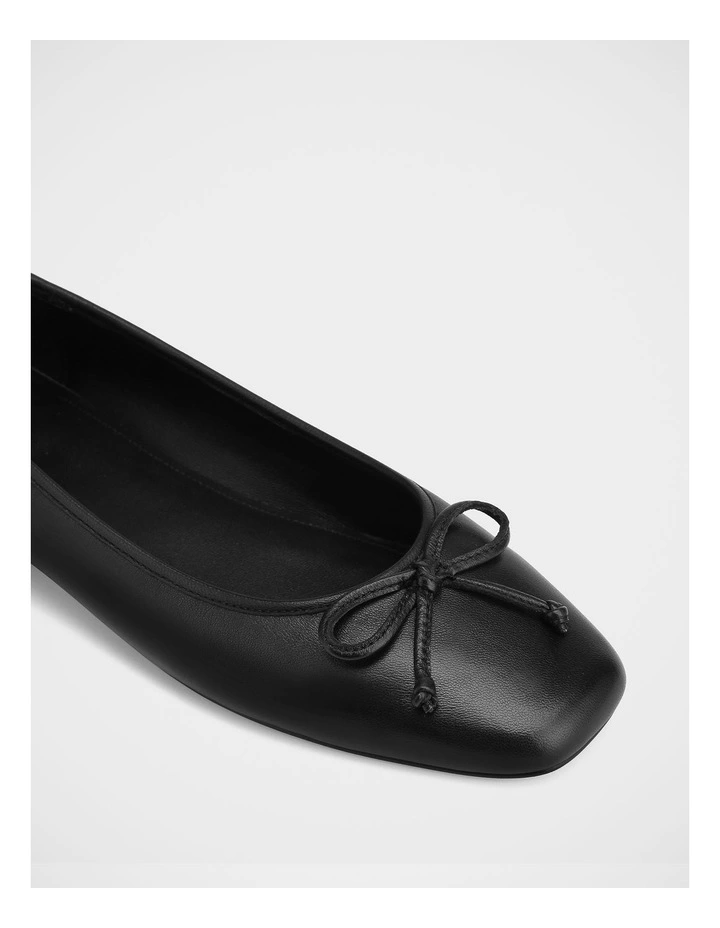 Armenia Leather Ballet Flat in Black image 3