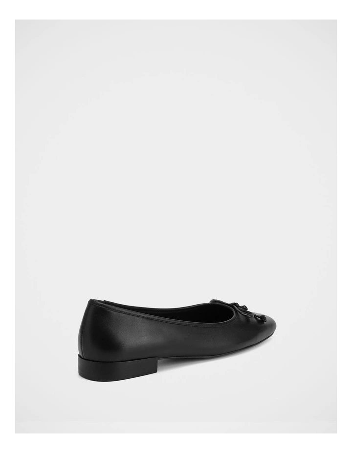 Armenia Leather Ballet Flat in Black image 4