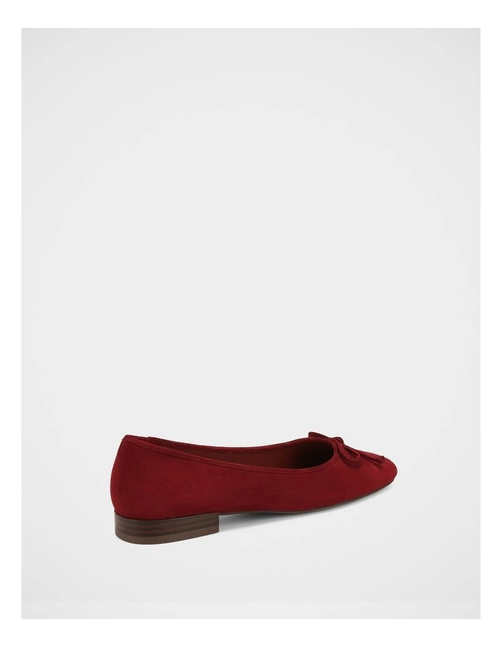 Armenia Suede Leather Ballet Flat in Berry image 4