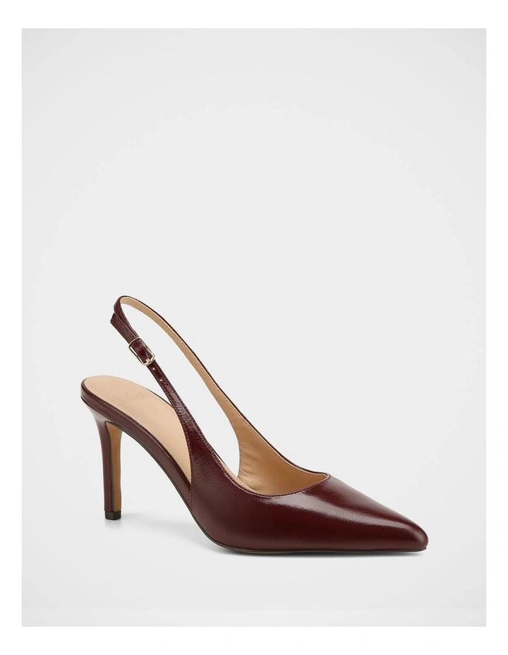 Riker Shiny Leather Slingback in Berry image 2