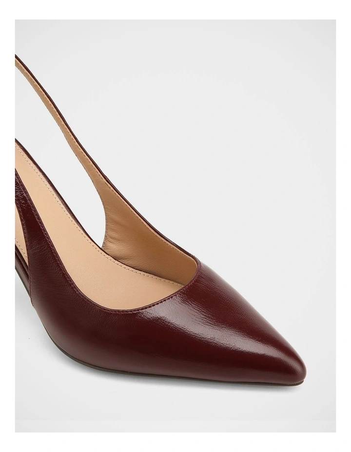Riker Shiny Leather Slingback in Berry image 3