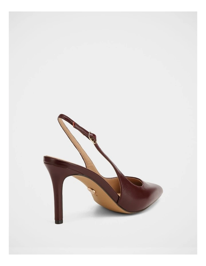 Riker Shiny Leather Slingback in Berry image 4