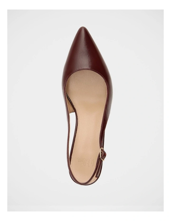 Riker Shiny Leather Slingback in Berry image 5
