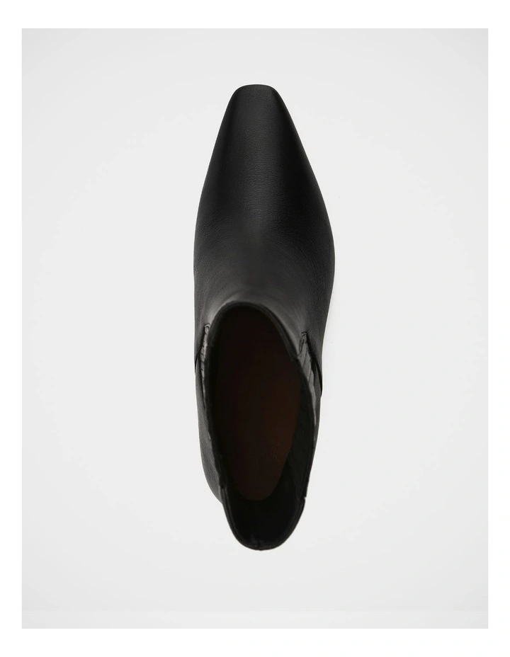 Natalie Leather Ankle Boot in Black image 5