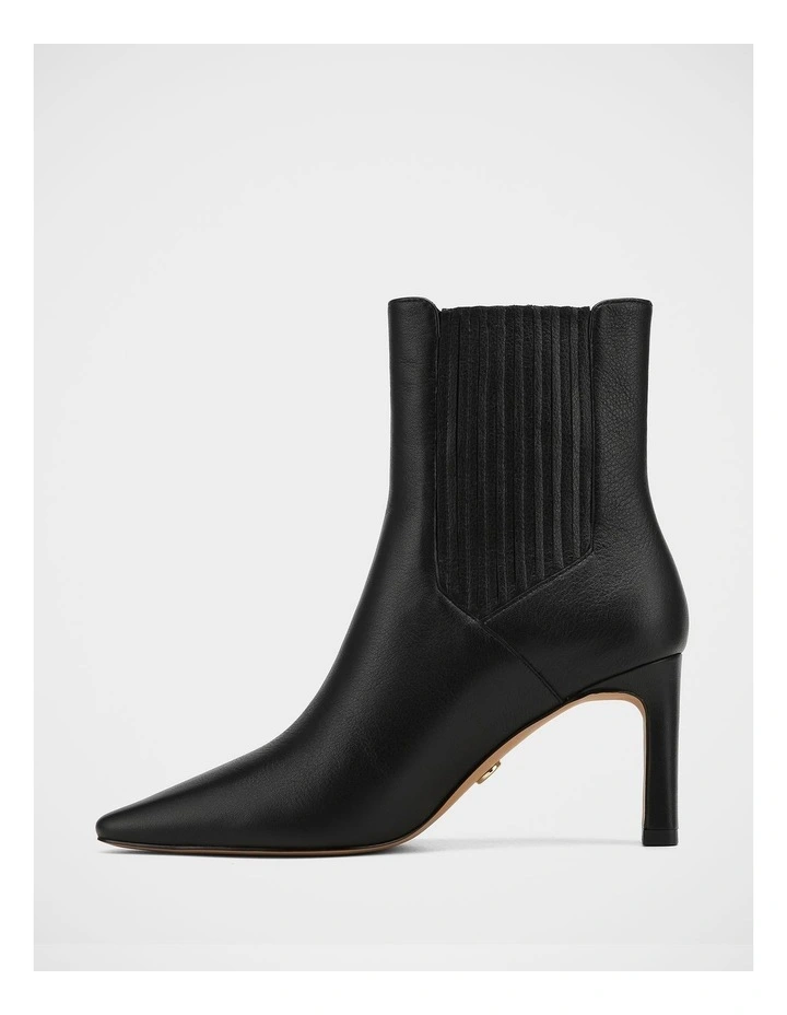Natalie Leather Ankle Boot in Black image 6