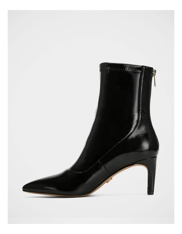 Felix Stretch Patent Leather Ankle Boot in Black image 6