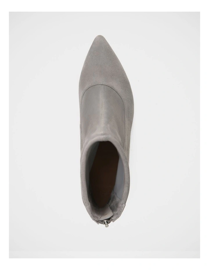 Felix Stretch Suede Leather Ankle Boot in Grey image 5