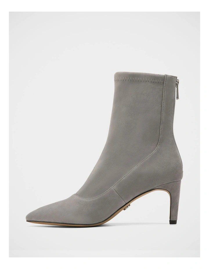 Felix Stretch Suede Leather Ankle Boot in Grey image 6