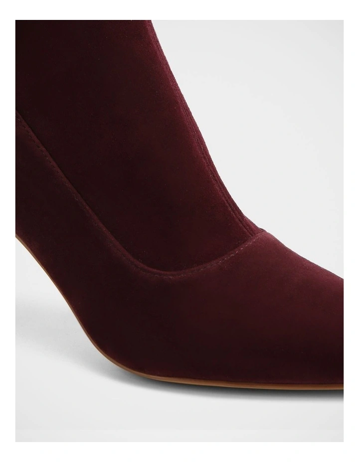 Felix Stretch Suede Leather Ankle Boot in Raisin image 3