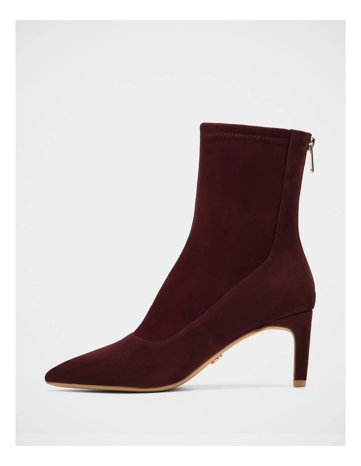 Felix Stretch Suede Leather Ankle Boot in Raisin image 6
