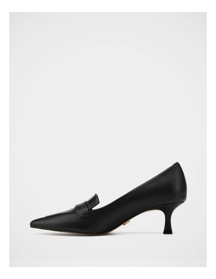 Gabby Leather Pump in Black image 6