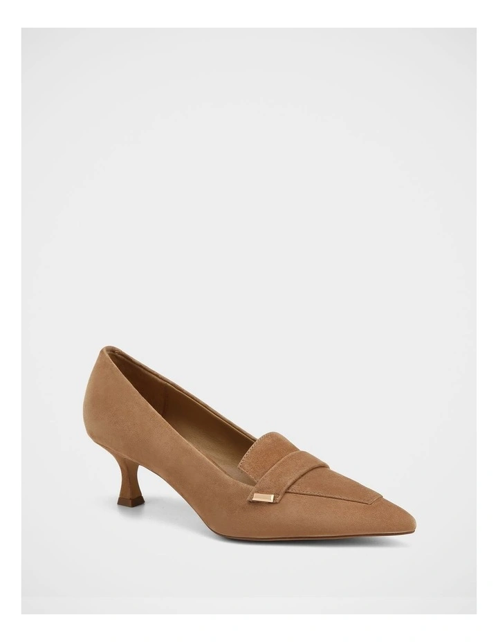 Gabby Suede Leather Pump in Nutmeg image 2