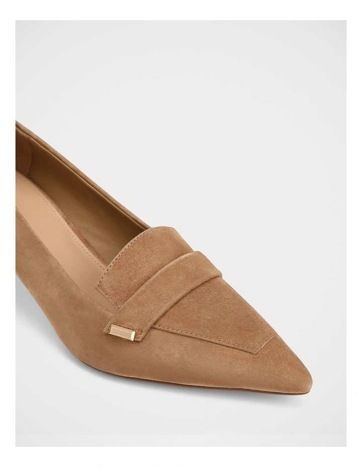 Gabby Suede Leather Pump in Nutmeg image 3