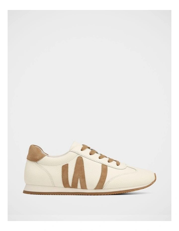 Billy Leather Sneaker in Off White image 1