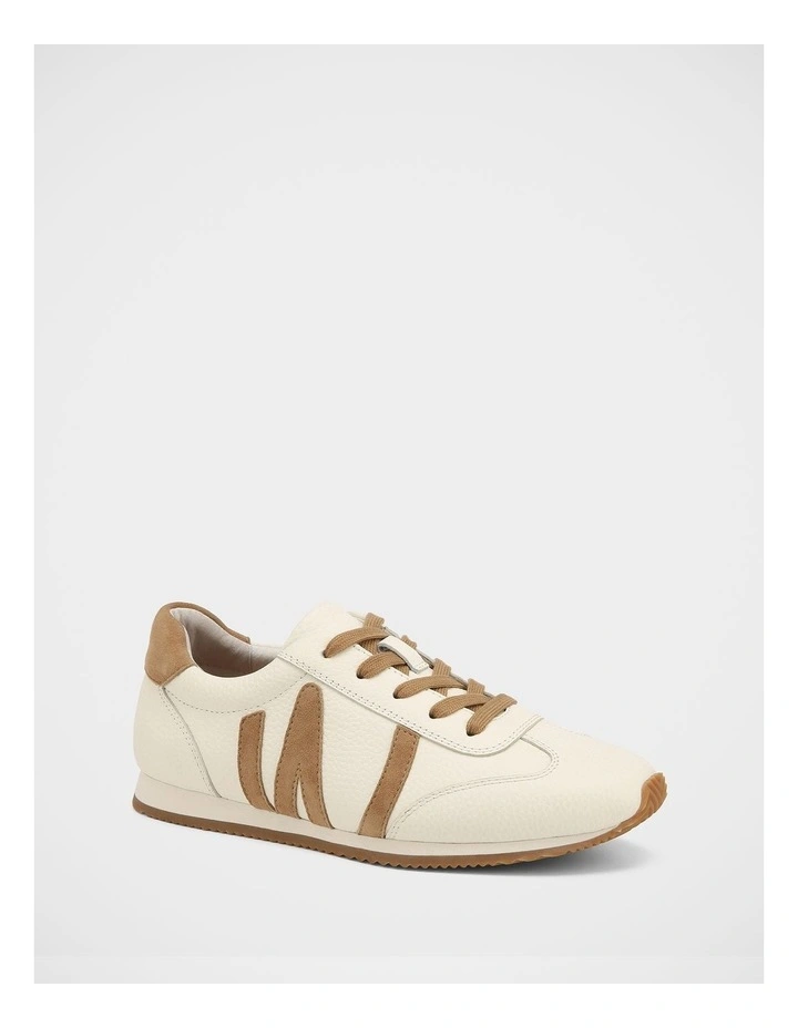 Billy Leather Sneaker in Off White image 2
