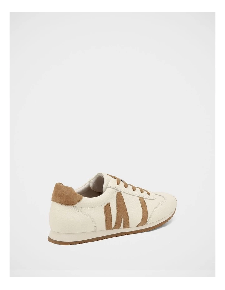Billy Leather Sneaker in Off White image 4