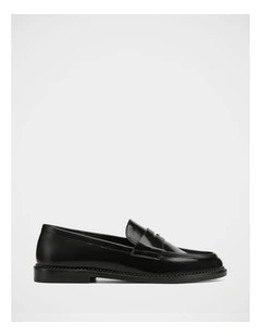 Brody Leather Loafer in Black