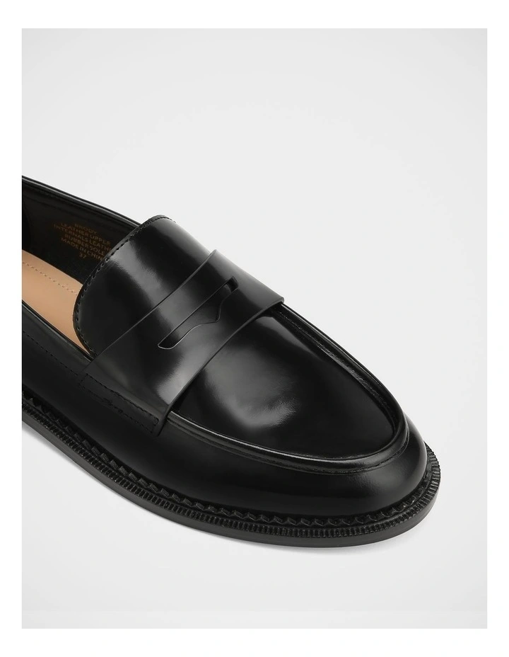 Brody Leather Loafer in Black image 3