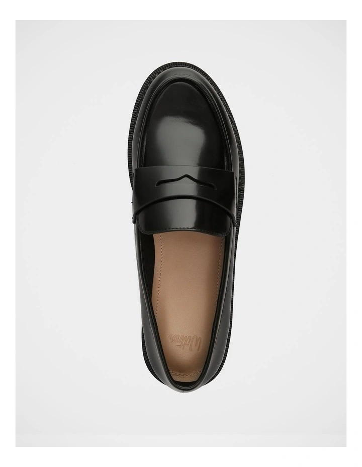 Brody Leather Loafer in Black image 5