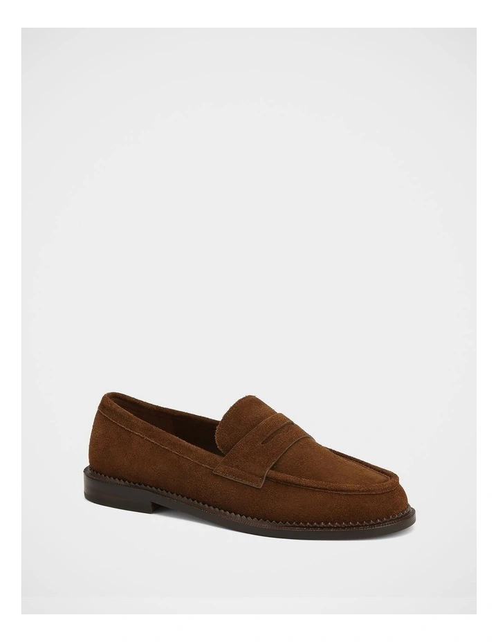 Brody Suede Leather Loafer in Dark Brown image 2