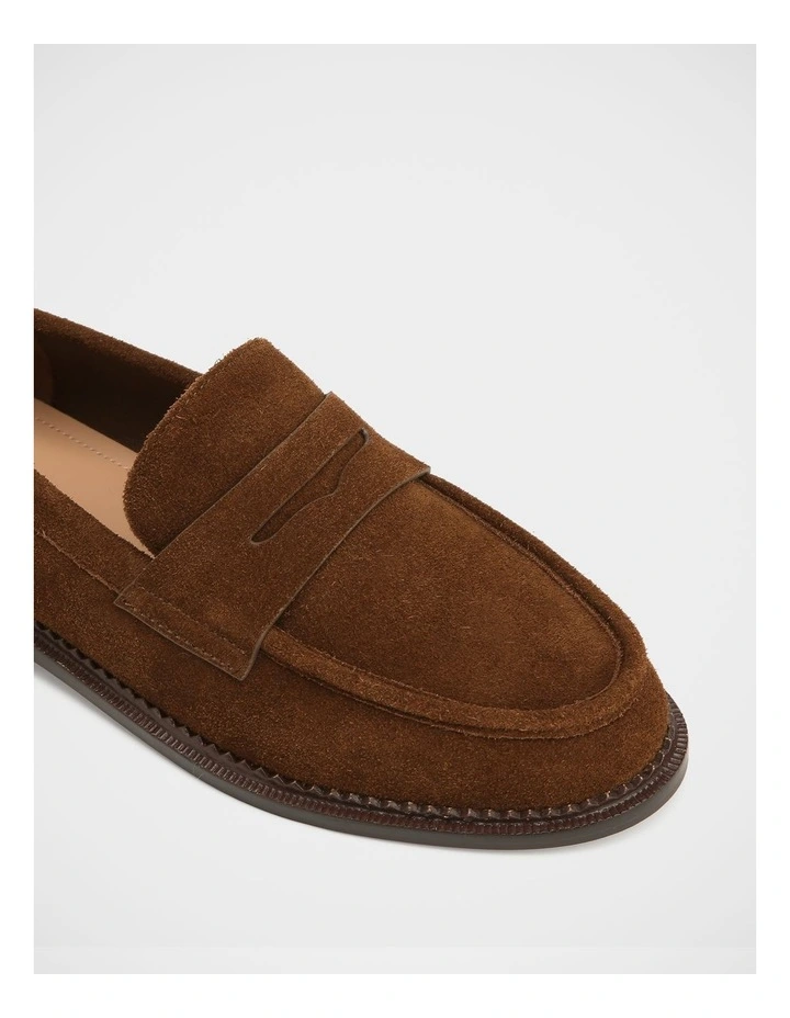 Brody Suede Leather Loafer in Dark Brown image 3