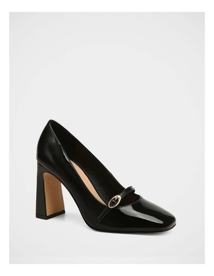 Perley Patent Leather Pump in Black image 2
