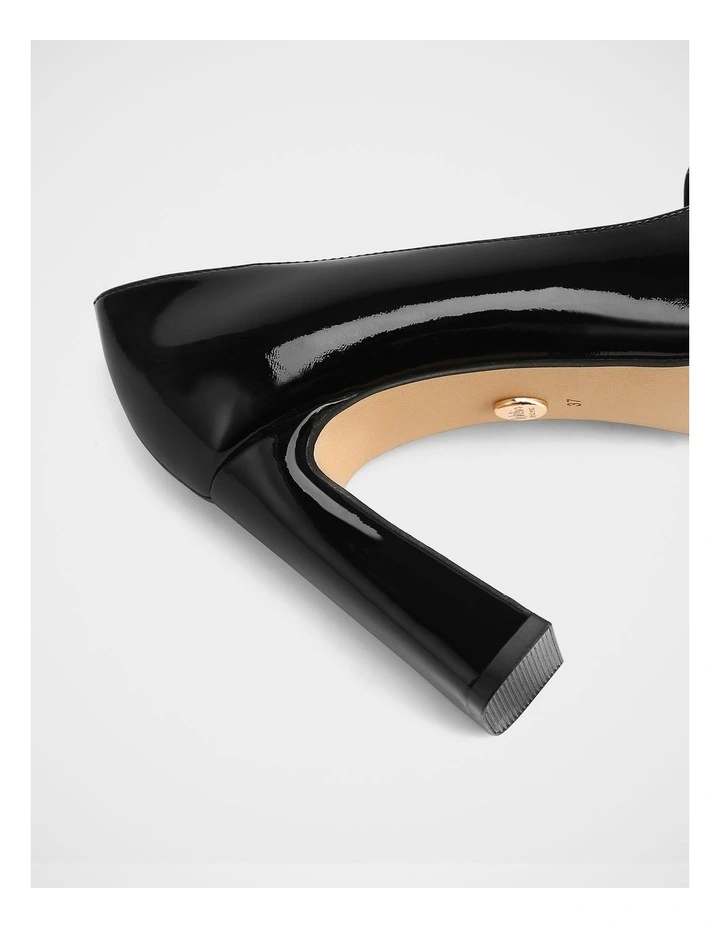 Perley Patent Leather Pump in Black image 3
