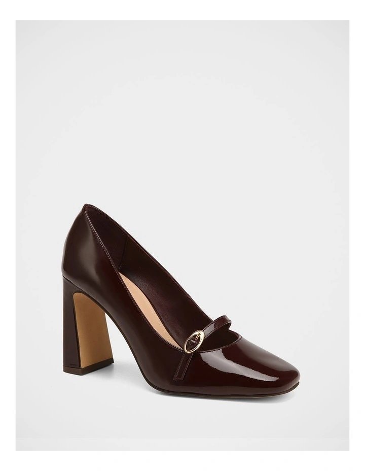 Perley Patent Leather Pump in Raisin image 2