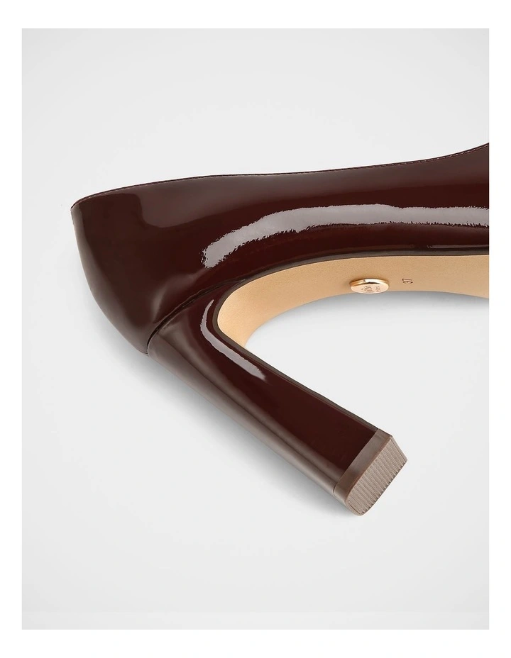 Perley Patent Leather Pump in Raisin image 3