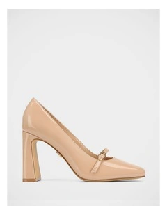 Perley Patent Leather Pump in Nude