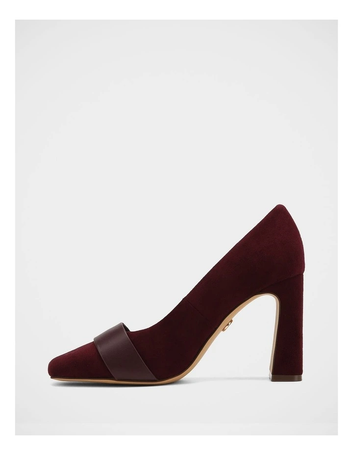 Petra Suede Leather Pump in Raisin image 6
