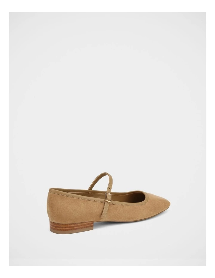 Aimee Suede Leather Mary Jane in Fawn image 4