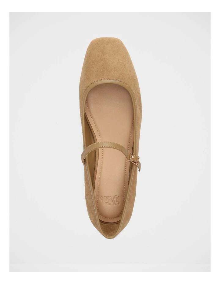 Aimee Suede Leather Mary Jane in Fawn image 5
