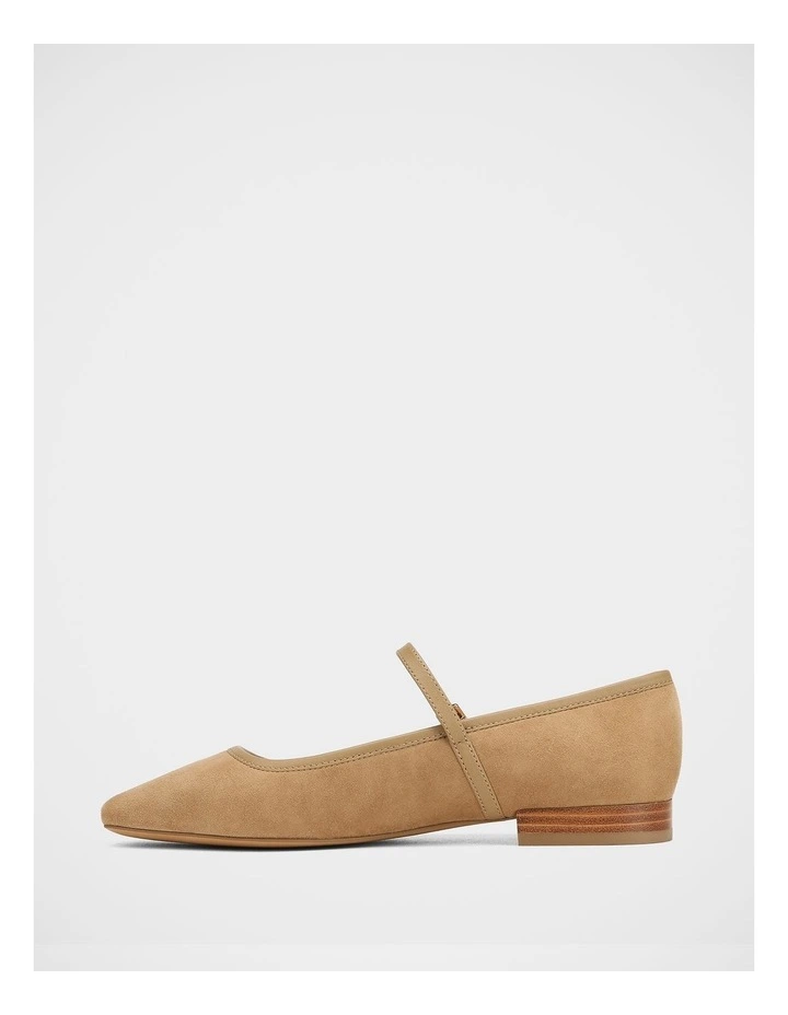 Aimee Suede Leather Mary Jane in Fawn image 6