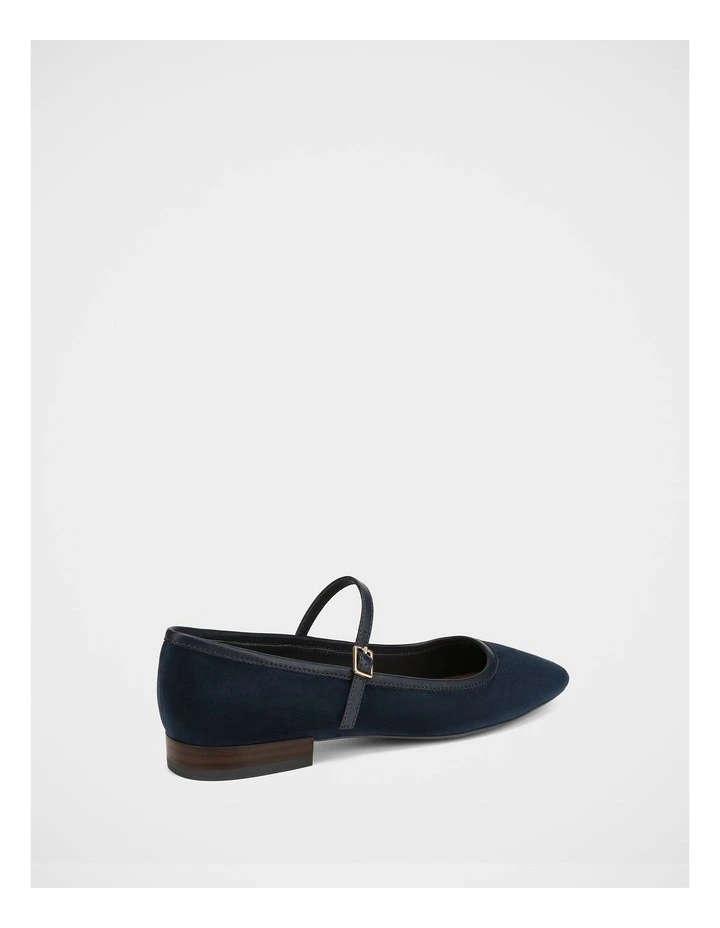 Aimee Suede Leather Mary Jane in Navy image 4