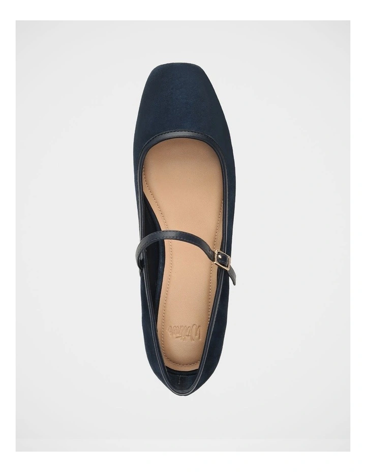 Aimee Suede Leather Mary Jane in Navy image 5