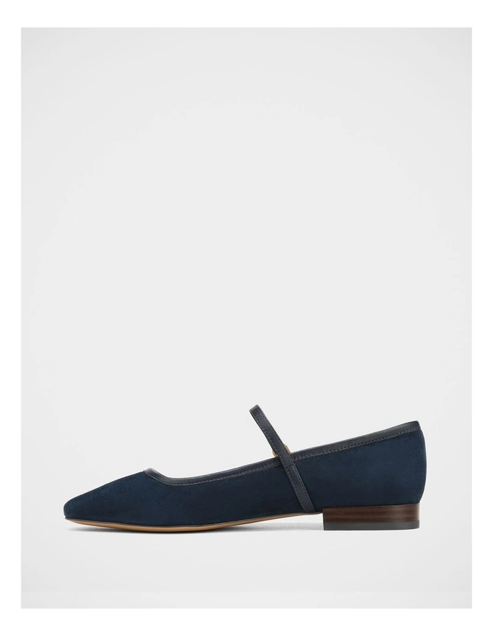 Aimee Suede Leather Mary Jane in Navy image 6