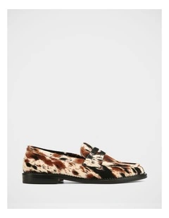 Brody Hair on Leather Loafer in Cowhide